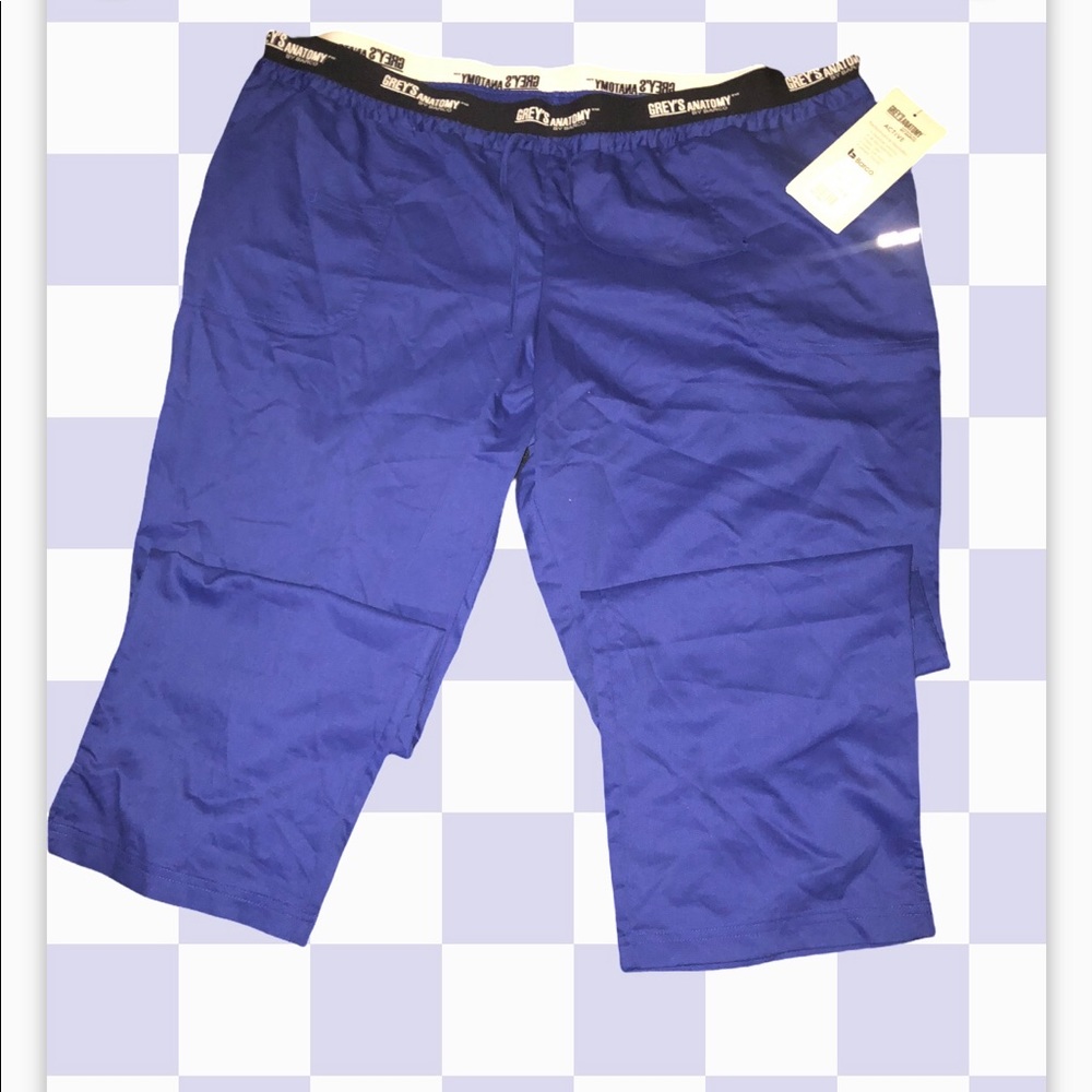 4XL grey’s anatomy blue scrub pants